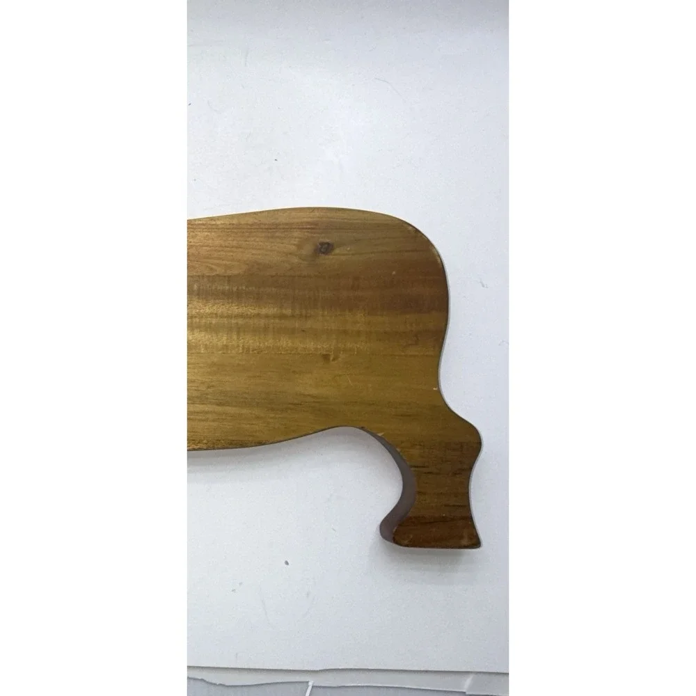 World Market Acacia Dachshund Serving Board 19